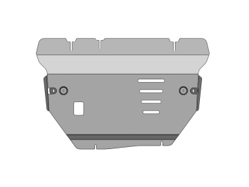 Новинка в ассортименте!!! Защита картера двигателя и КПП Lynk & Co 09 (2025-) Nordcross 001 (2025-) (Алюминий 4 мм) 