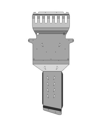 Новинка в ассортименте!!! Защита картера ДВС и КПП BMW X3М (2019-) из 2-х частей  (Алюминий 4мм) 