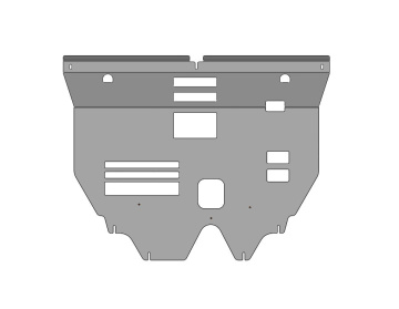 Новинка в ассортименте!!! Защита картера ДВС и КПП CHANGAN UNI-S (2024-)/ Changan CS55 Plus (2021-) (Алюминий 4мм)